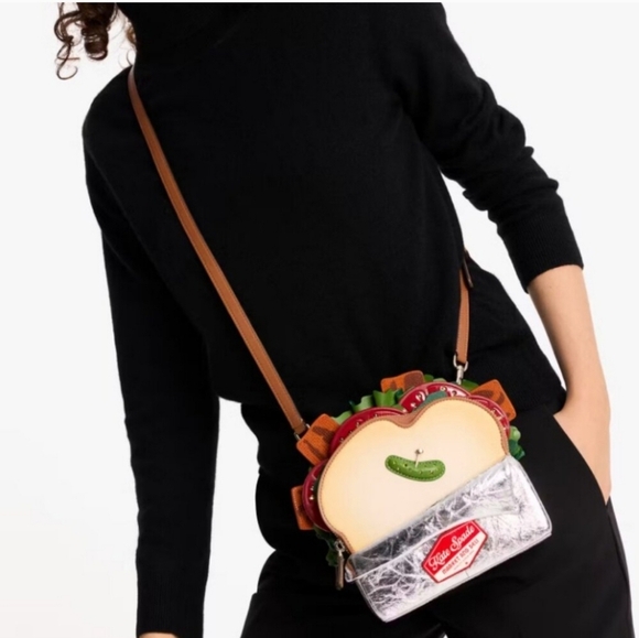 🔹️KATE SPADE🔹️ Glamwich 3d Sandwich Crossbody Bag Novelty Purse Handbag - Picture 2 of 8